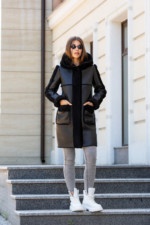 Зимняя Дубленка Mila Nova Д-159 кап черная — изображение 2