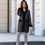 Зимняя Дубленка Mila Nova Д-159 кап черная