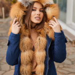 Зимняя парка Mila Nova П-20 синяя