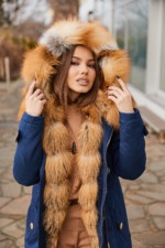 Зимняя парка Mila Nova П-20 синяя