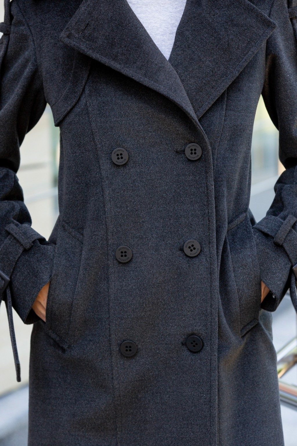 Демисезонное пальто Mila Nova ПВ-93 графит — изображение 9