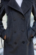 Демисезонное пальто Mila Nova ПВ-93 графит — изображение 9