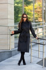 Демисезонное пальто Mila Nova ПВ-93 графит — изображение 2