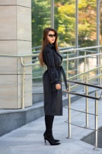 Демисезонное пальто Mila Nova ПВ-93 графит — изображение 4