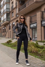 Джинсовая куртка Mila Nova Q-29 черный — изображение 3