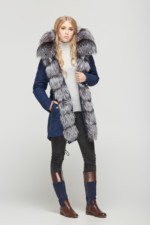 Зимняя парка Mila Nova П-27стандарт синий — изображение 2