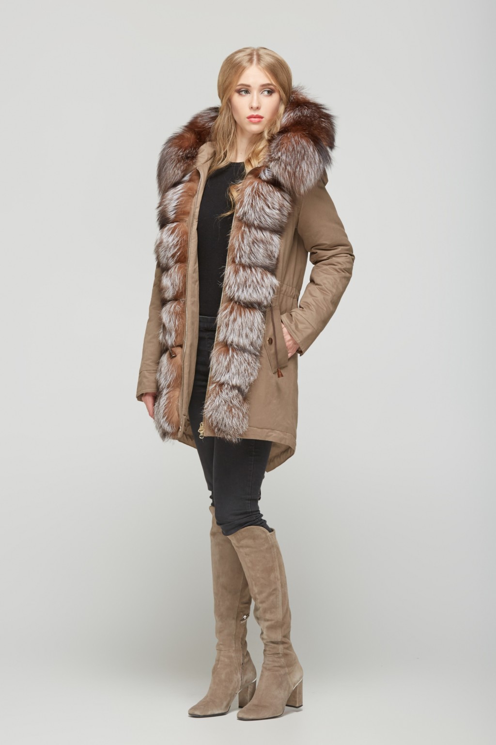 Зимняя парка Mila Nova П-27стандарт капучино — изображение 3