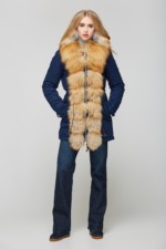 Зимняя парка Mila Nova П-27 Синяя — изображение 4