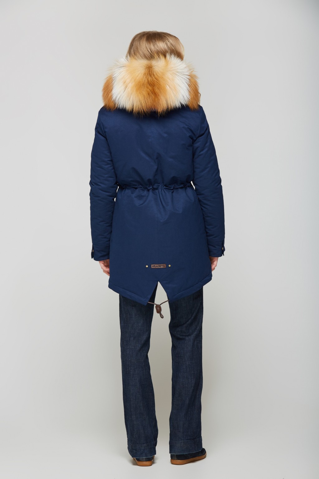 Зимняя парка Mila Nova П-27 Синяя — изображение 5