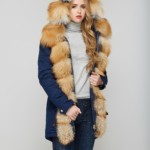 Зимняя парка Mila Nova П-27 Синяя