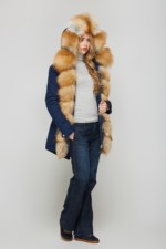 Зимняя парка Mila Nova П-27 Синяя — изображение 3