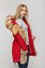 Зимняя парка Mila Nova П-27 Красная — изображение 4