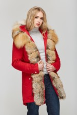 Зимняя парка Mila Nova П-27 Красная — изображение 3