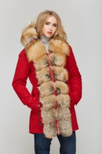 Зимняя парка Mila Nova П-27 Красная