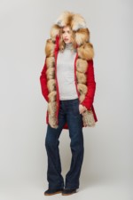 Зимняя парка Mila Nova П-27 Красная — изображение 2