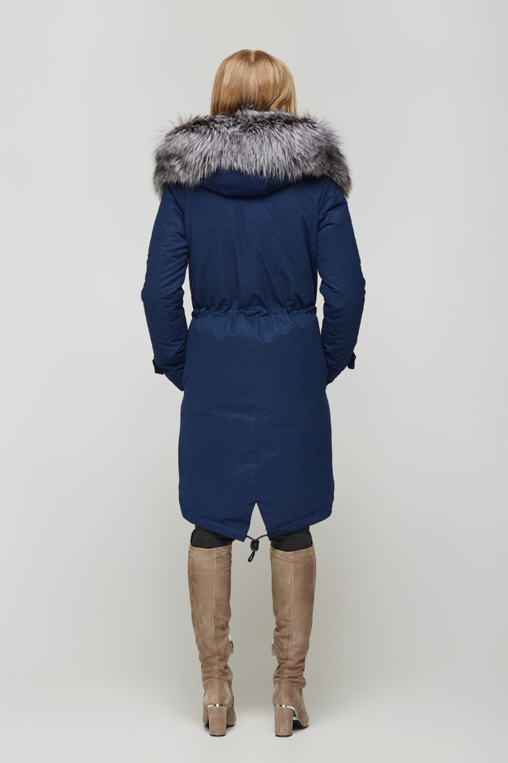 Зимняя парка Mila Nova П-21д синяя — изображение 5