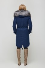 Зимняя парка Mila Nova П-21д синяя — изображение 5