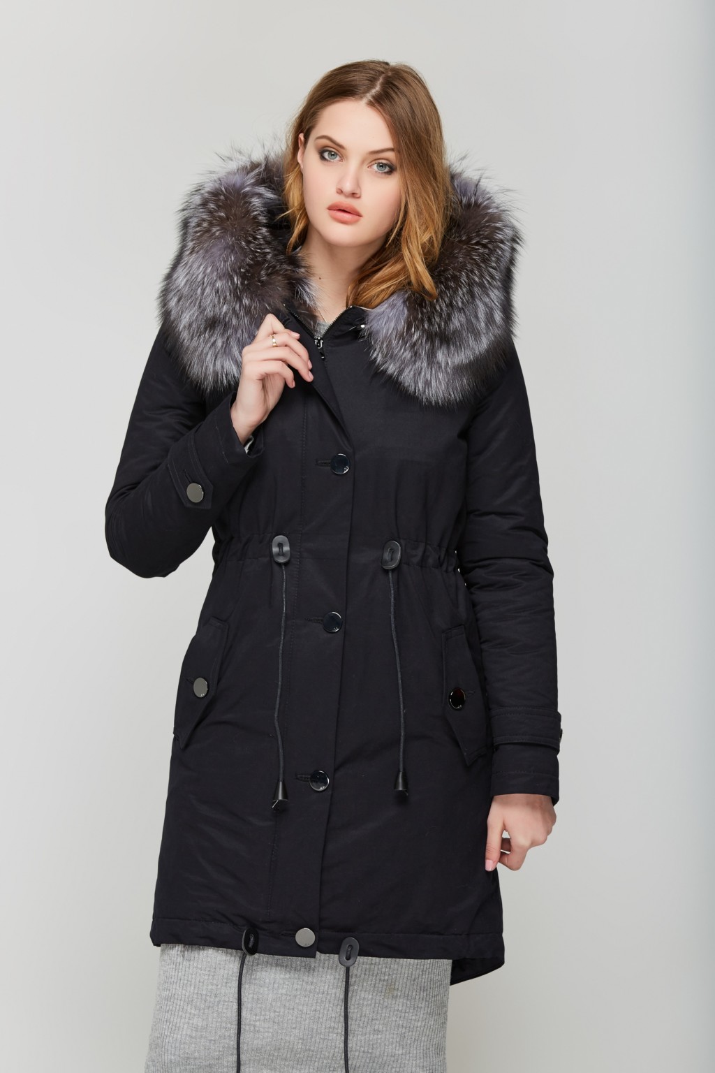 Зимняя парка Mila Nova П-21д черная — изображение 2