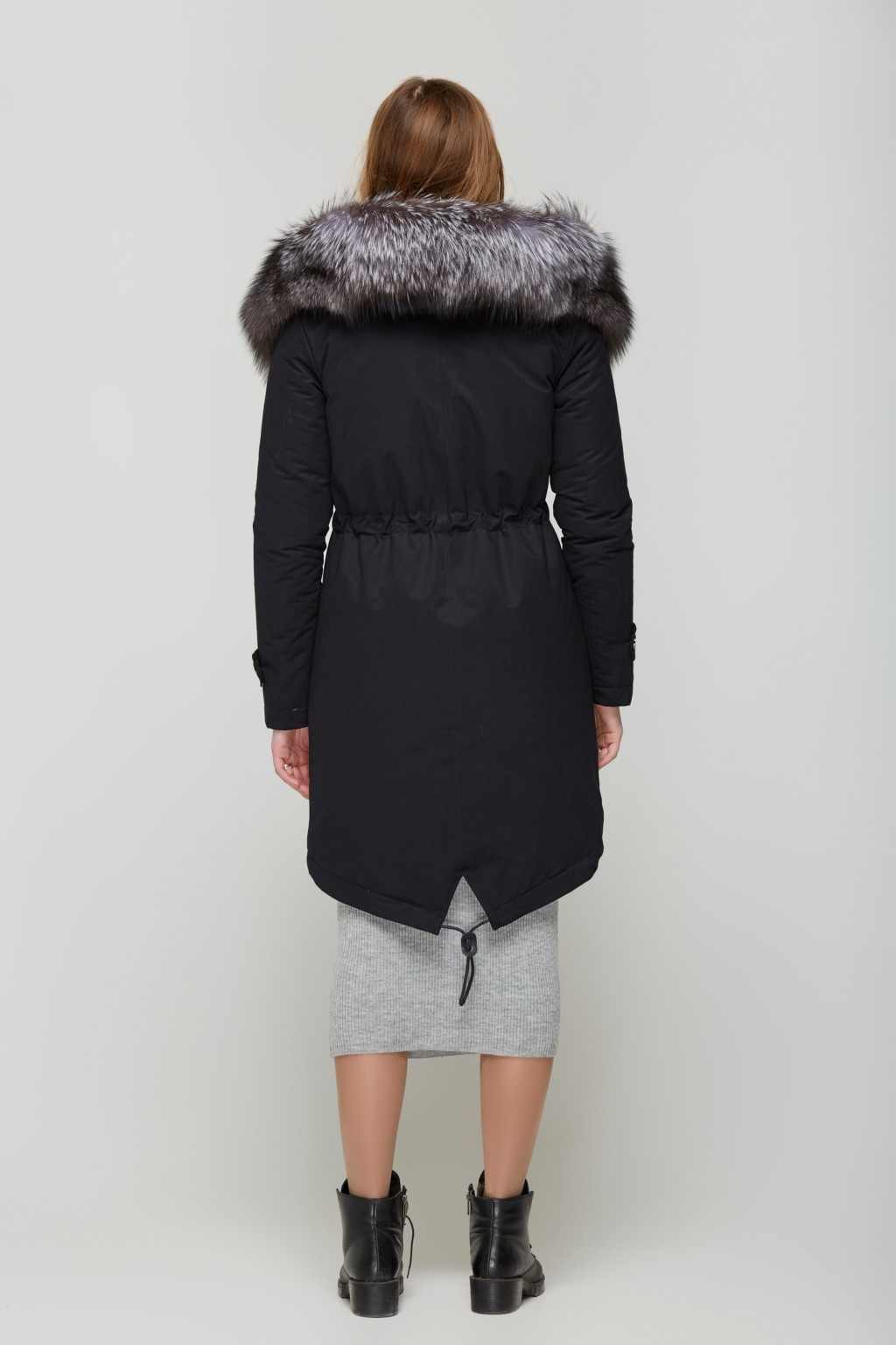 Зимняя парка Mila Nova П-21д черная — изображение 5