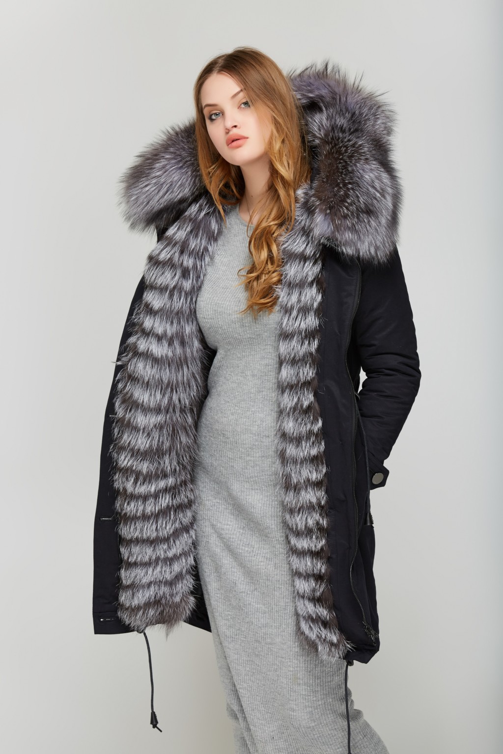 Зимняя парка Mila Nova П-21д черная — изображение 4