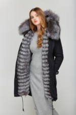 Зимняя парка Mila Nova П-21д черная — изображение 4