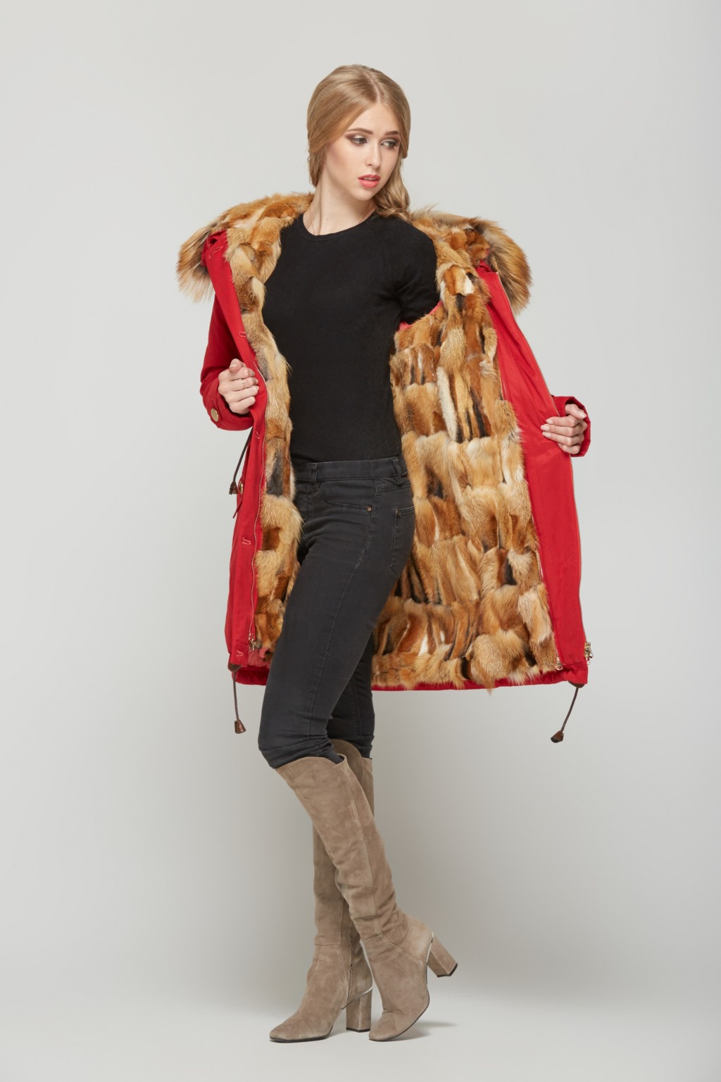 Парка П-23 красный+рыжий — изображение 6