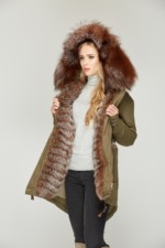 Зимняя парка Mila Nova П-21д хаки — изображение 2