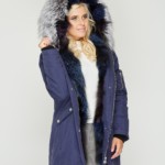 Зимняя парка Mila Nova П-34 синяя