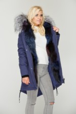 Зимняя парка Mila Nova П-34 синяя — изображение 2