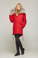 Зимняя парка Mila Nova П-46 КРАСНЫЙ GOLD FOX — изображение 2