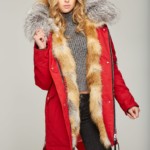 Зимняя парка Mila Nova П-46 КРАСНЫЙ GOLD FOX