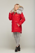 Зимняя парка Mila Nova П-46 Красная — изображение 3
