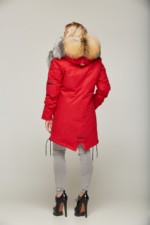 Зимняя парка Mila Nova П-46 Красная — изображение 6