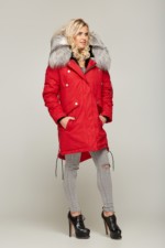 Зимняя парка Mila Nova П-46 Красная — изображение 2