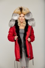 Зимняя парка Mila Nova П-46 Красная