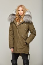 Зимняя парка Mila Nova П-46 Хаки — изображение 4