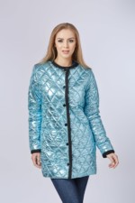 Демісезонна куртка Mila Nova К-60 металік блакитний