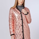 Демисезонная куртка Mila Nova К-60 металлик розовый