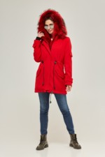 Зимняя парка Mila Nova П-52 красная — изображение 4