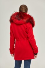 Зимняя парка Mila Nova П-52 красная — изображение 5