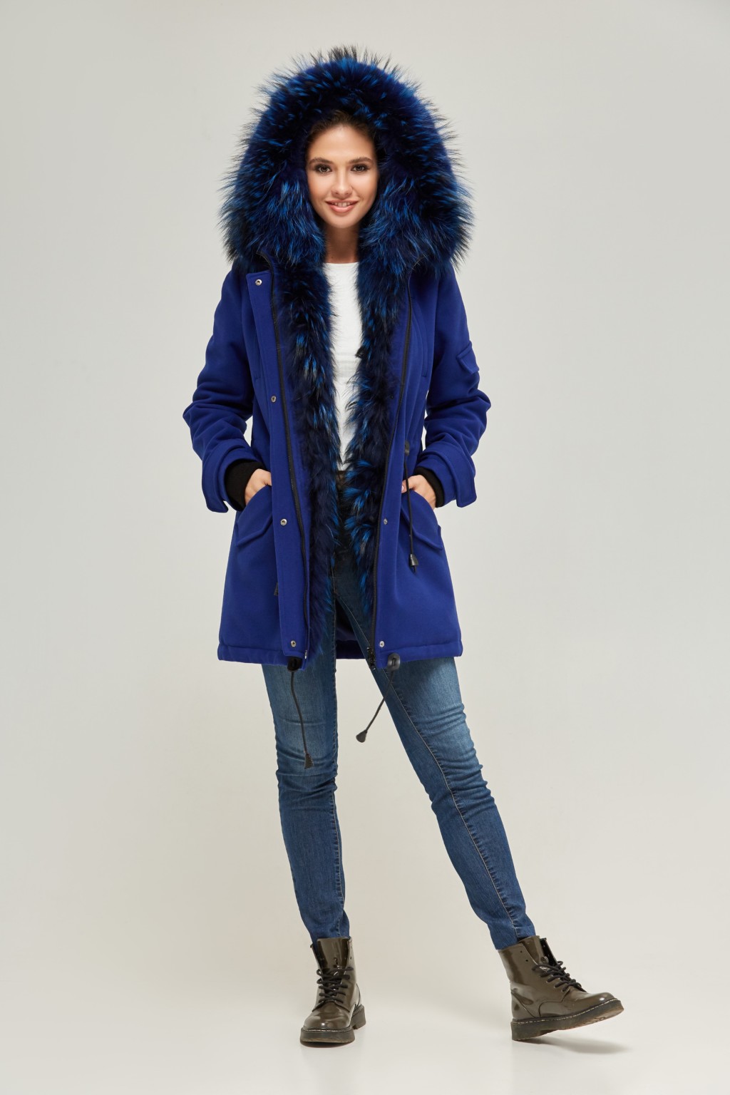 Зимняя парка Mila Nova П-52 электрик — изображение 3