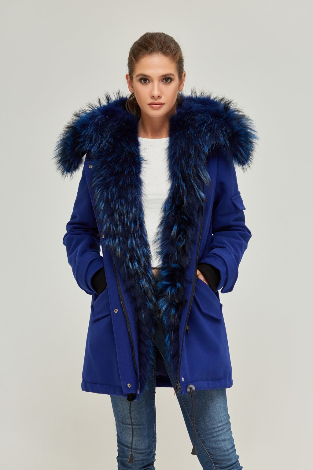 Зимняя парка Mila Nova П-52 электрик — изображение 4