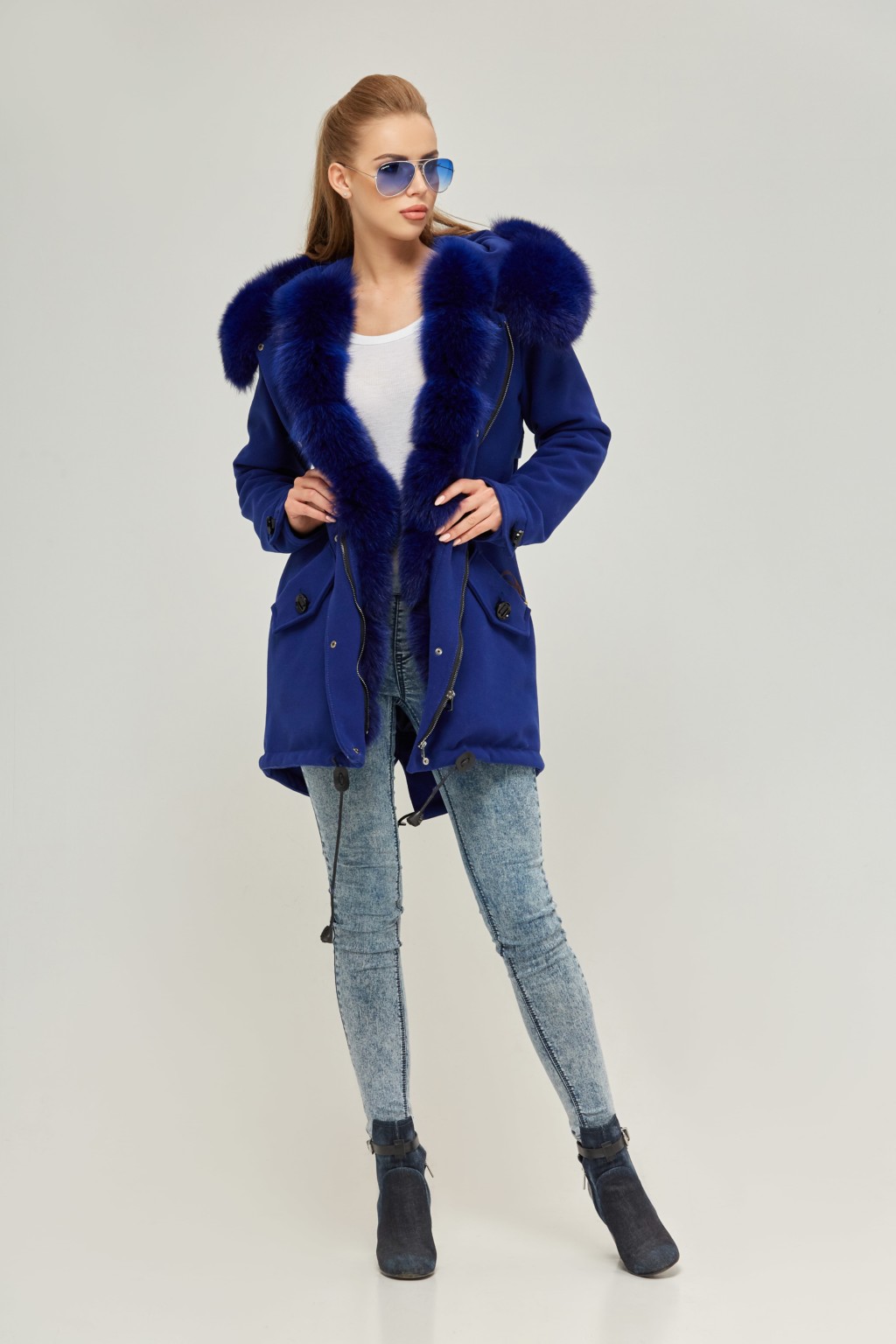 Зимняя парка Mila Nova П-60 электрик — изображение 2