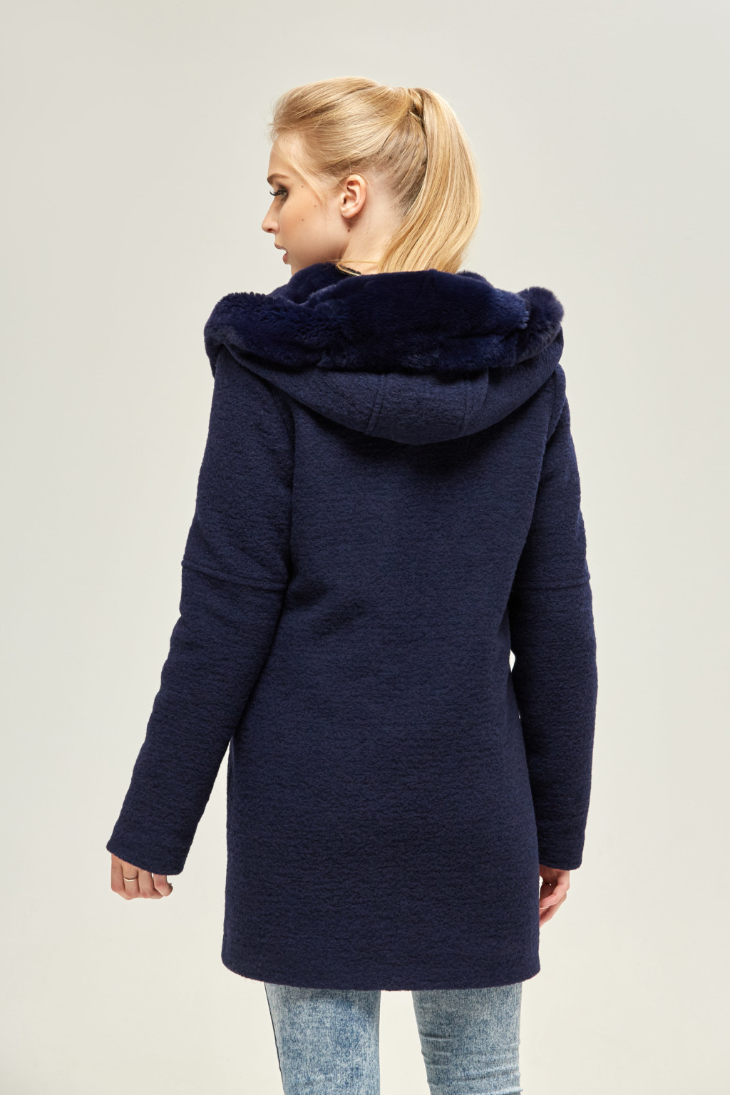 Зимнее пальто Mila Nova ПВ-74 синий — изображение 4