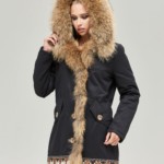 Зимняя джинсовая парка Mila Nova П-54 черный