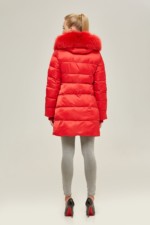 Зимний пуховик Mila Nova К-87 красный — изображение 3