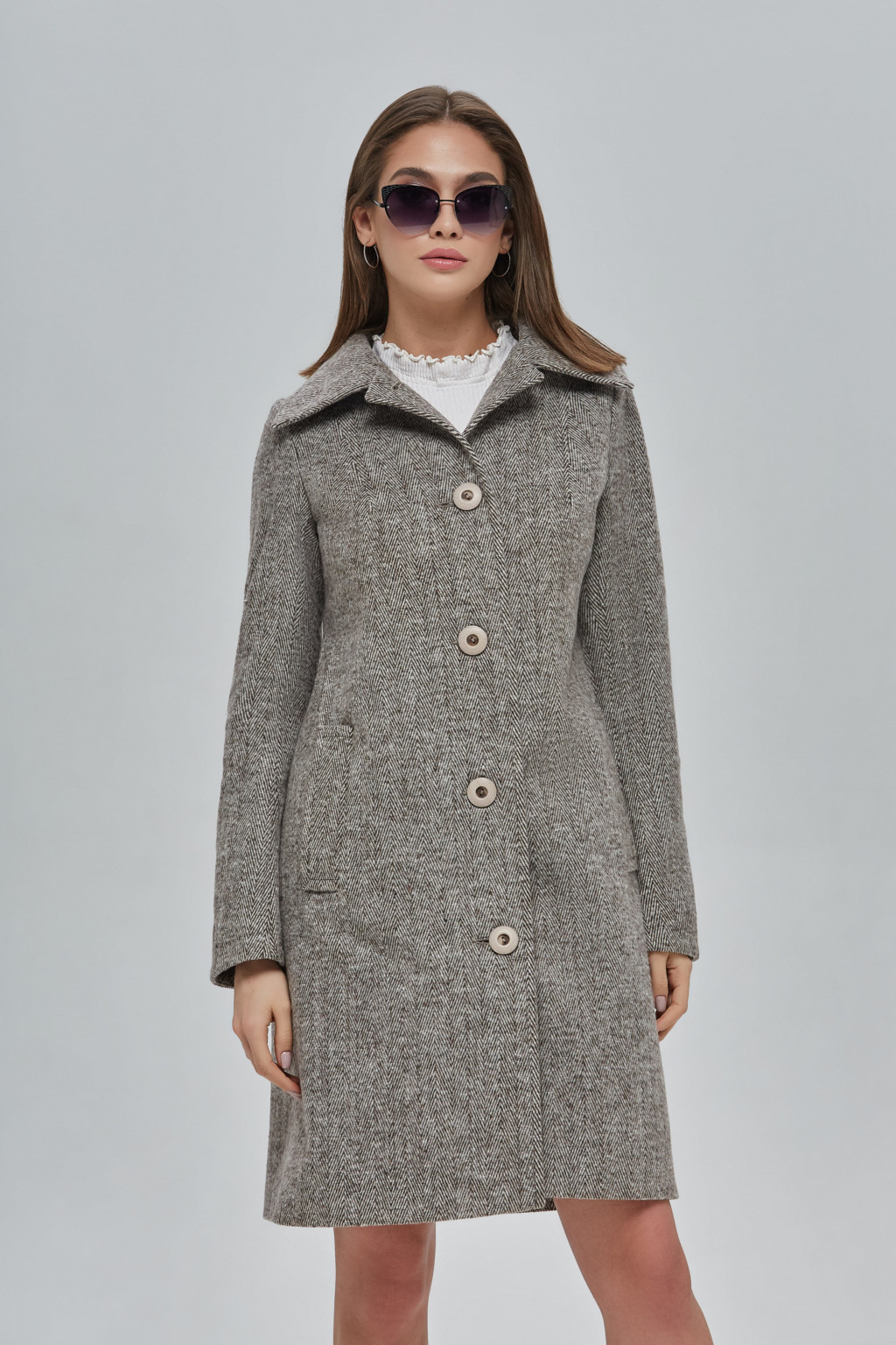 Демисезонное пальто Mila Nova ПВ-90 бежевое — изображение 2