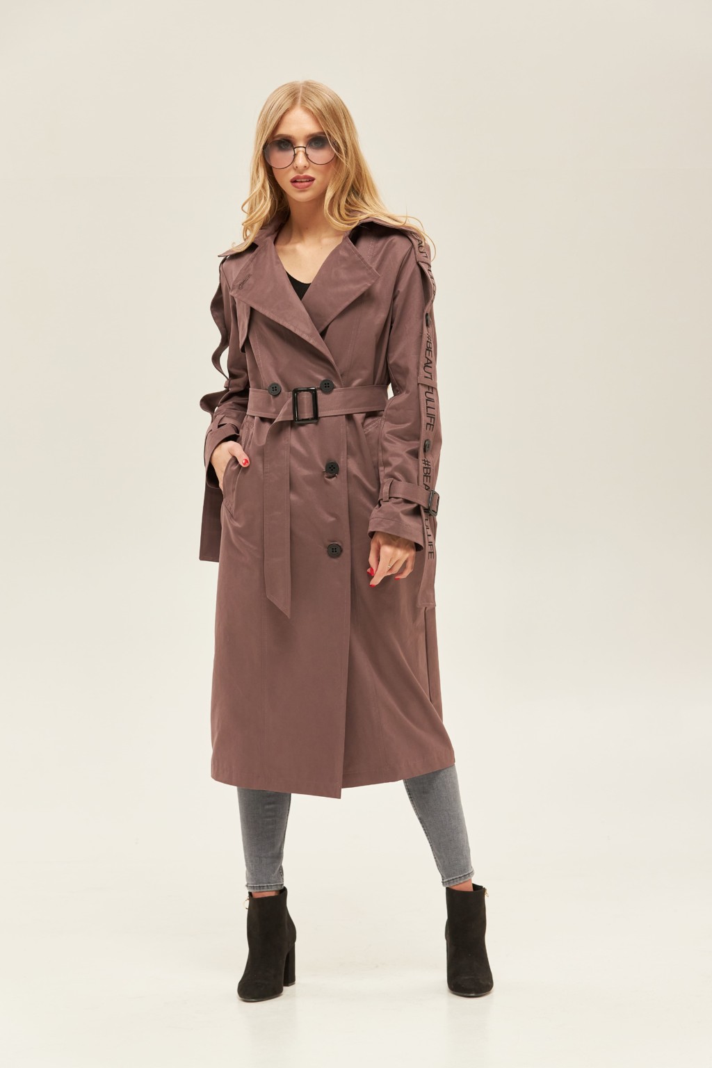 1442_33832 Демисезонный тренч Mila Nova Q-44 фреза — изображение 1
