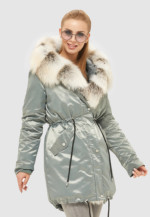 Зимняя парка Mila Nova П-88 бирюза