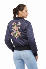 Демисезонная куртка Mila Nova КВ-11 синяя — изображение 4